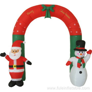 Happy holiday inflatable Christmas archway